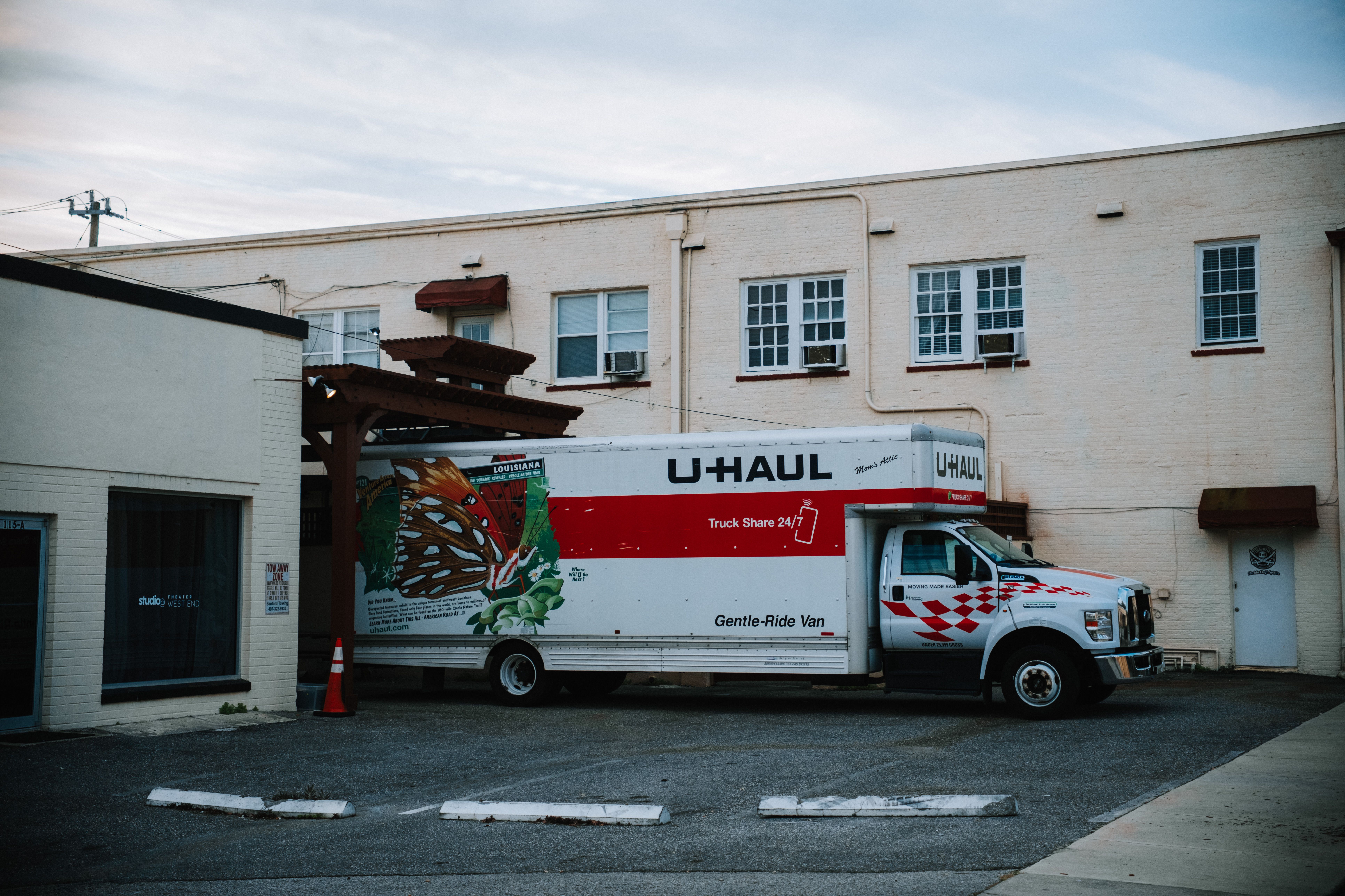 Professional movers loading a truck