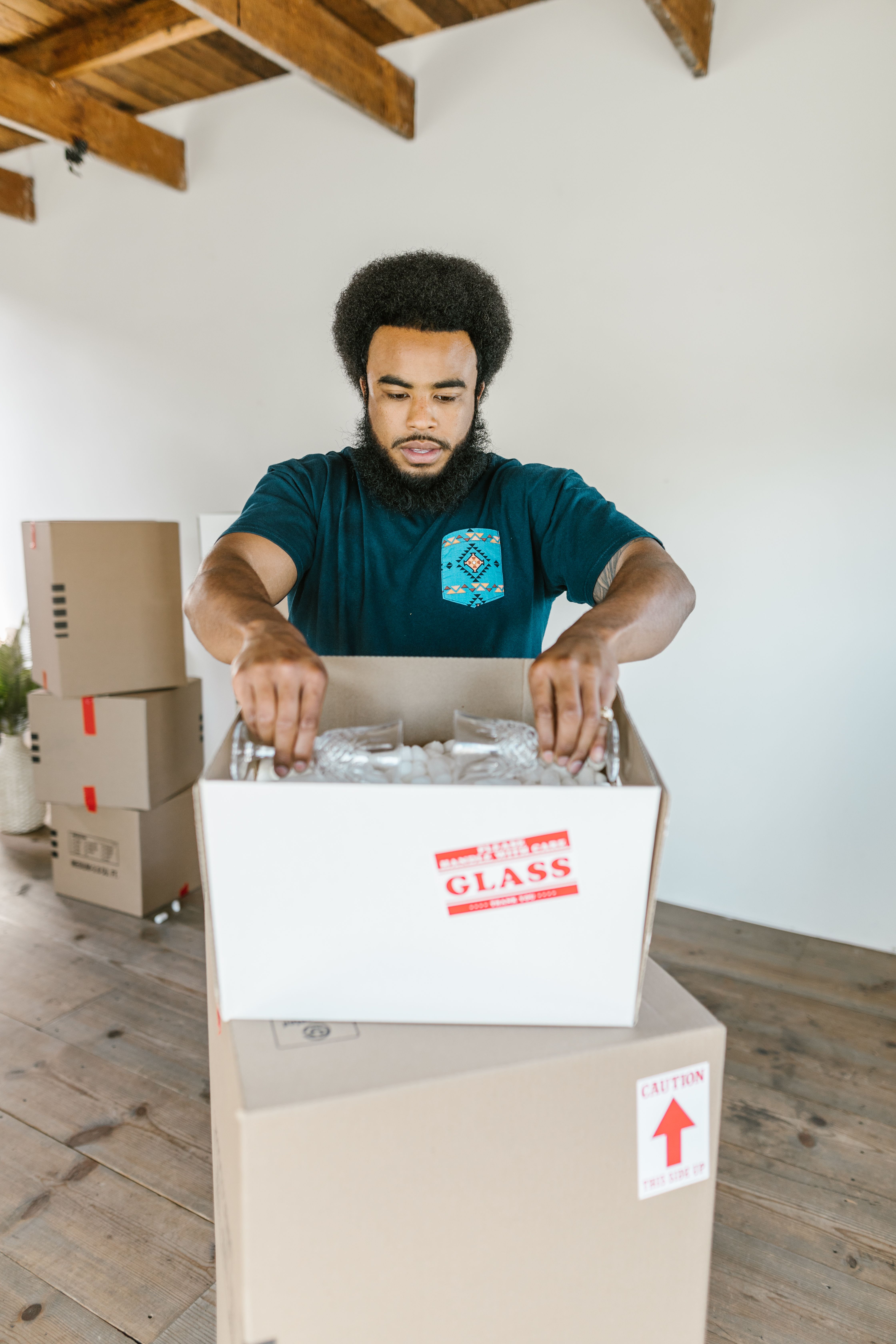 Team moving furniture